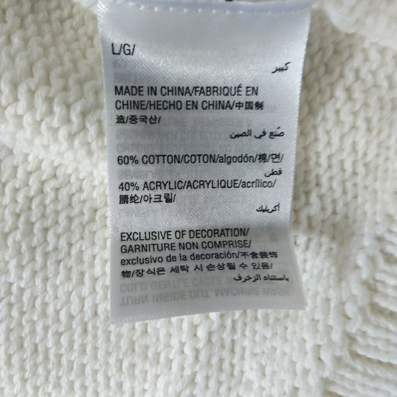 Style & Co Winter White Sweater WT-2 - Picture 5 of 6